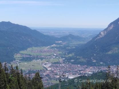 Kreuzeck Blick auf Garmisch-Partenkirchen